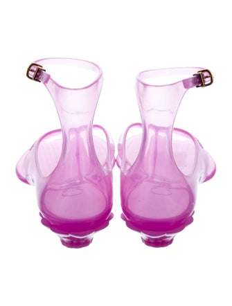 Chloé PVC T-Strap Sandals