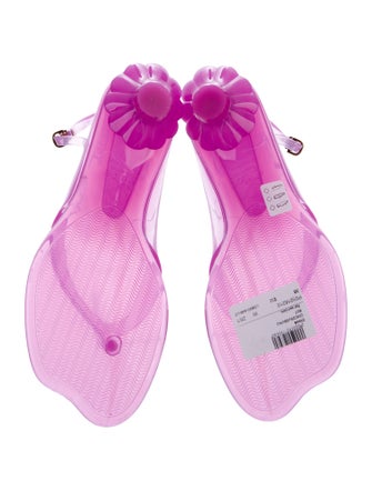 Chloé PVC T-Strap Sandals