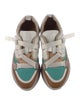 Chloé Canvas Colorblock Pattern Sneakers