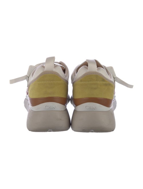 Chloé Canvas Colorblock Pattern Sneakers