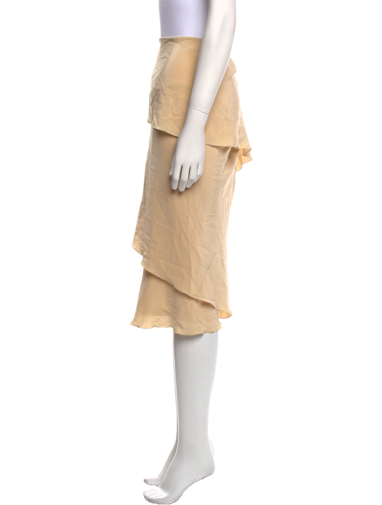 Chloé Silk Knee-Length Skirt