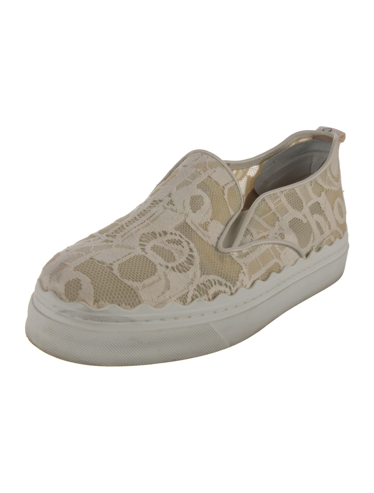 Chloé Lace Lace Pattern Loafer Sneakers