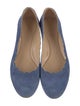 Chloé Suede Scalloped Accent Ballet Flats