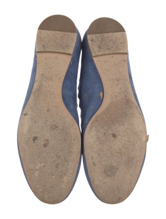 Chloé Suede Scalloped Accent Ballet Flats