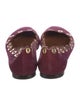 Chloé Suede Studded Accents Ballet Flats