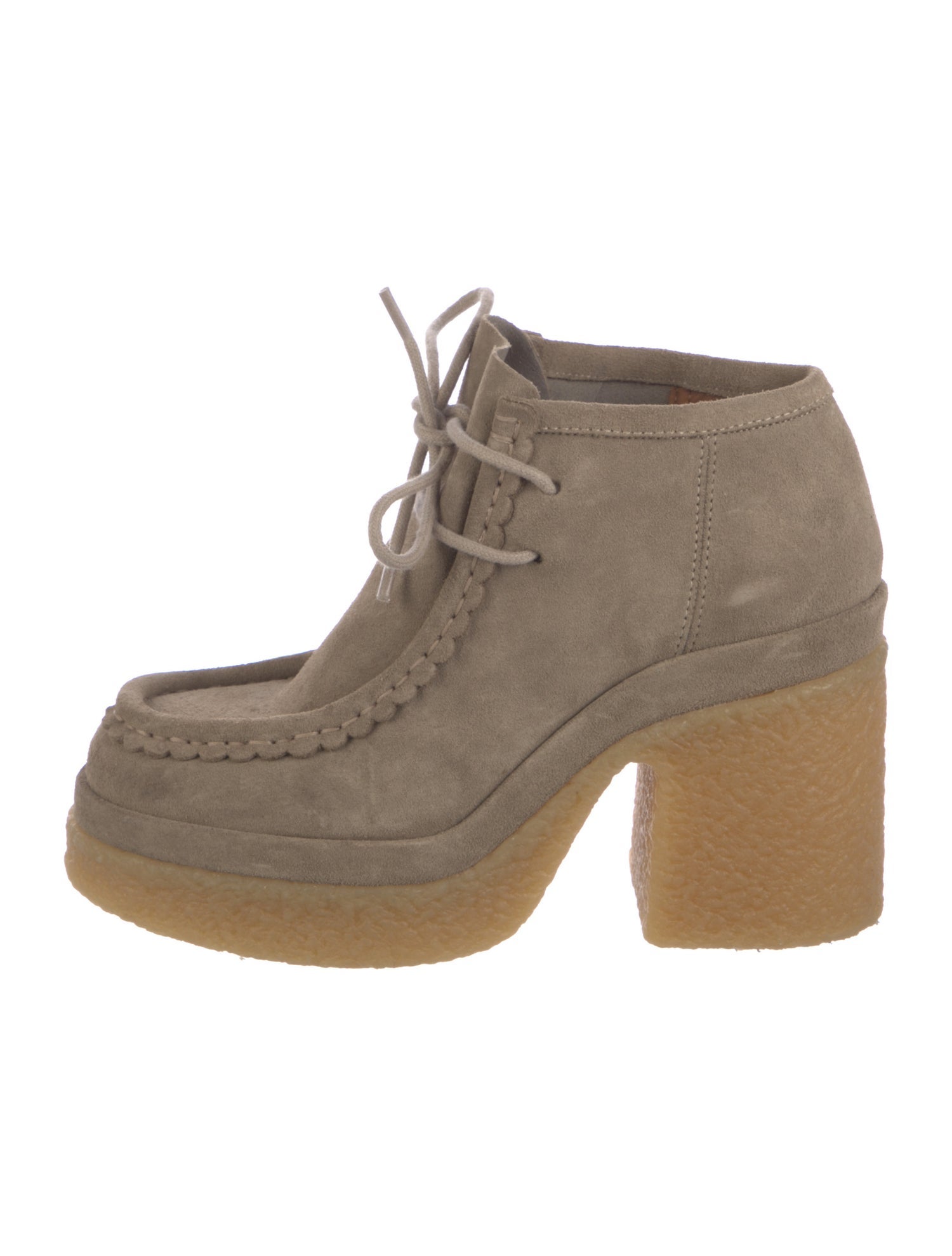 Chloé Suede Lace-Up Boots