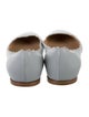 Chloé Leather Scalloped Accent Ballet Flats