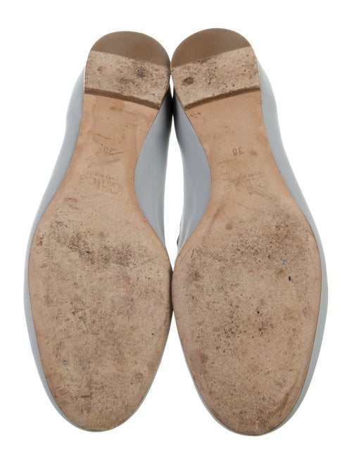 Chloé Leather Scalloped Accent Ballet Flats