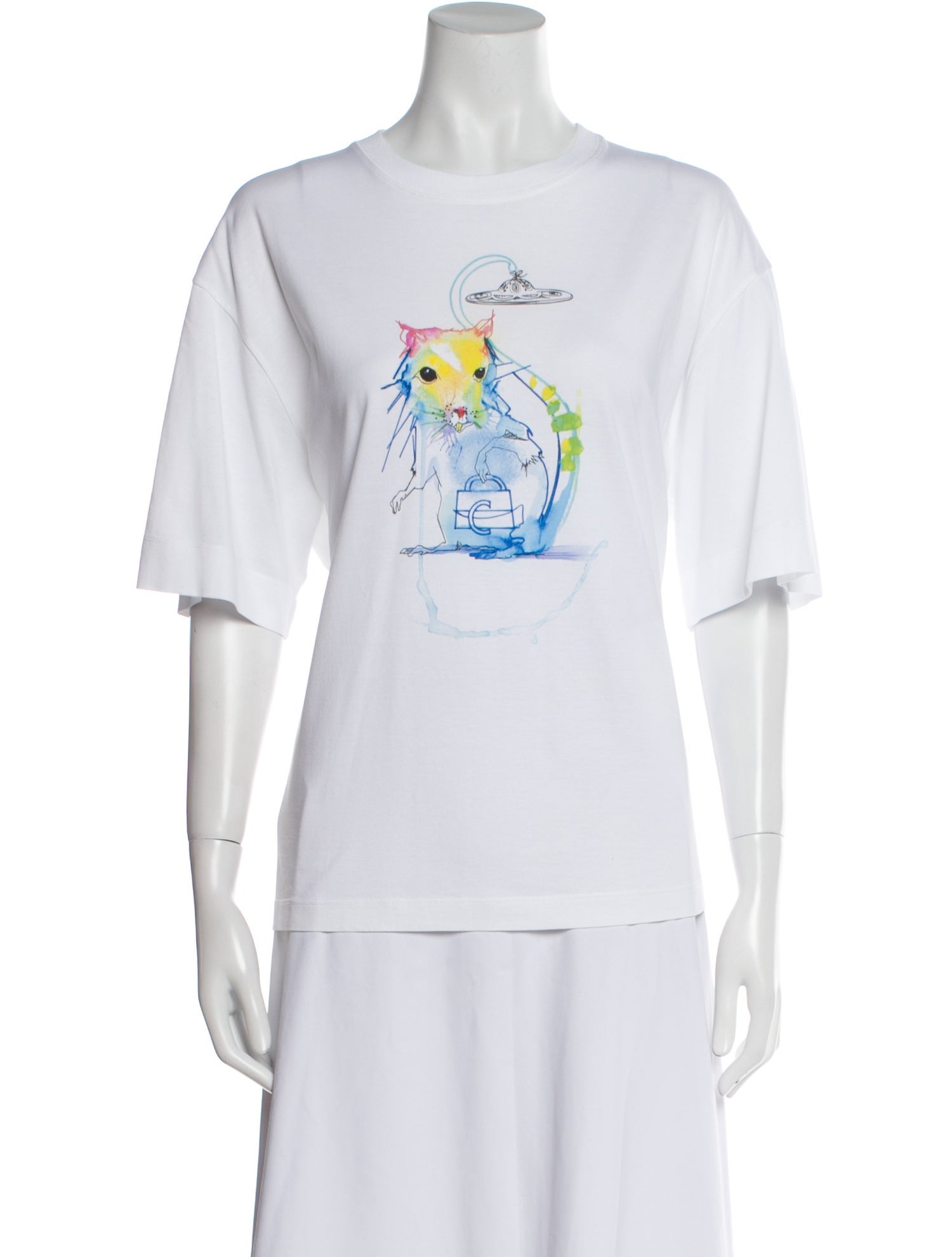 Chloé Graphic Print Crew Neck T-Shirt