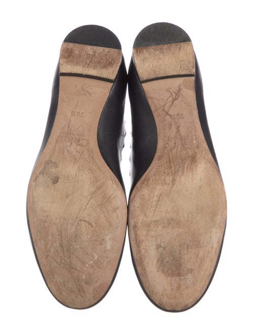 Chloé Leather Scalloped Accent Ballet Flats