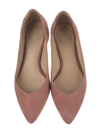 Chloé Suede Cutout Accent Flats