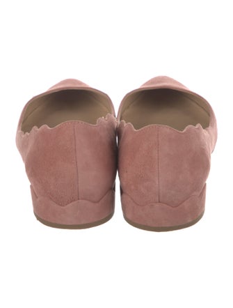 Chloé Suede Cutout Accent Flats