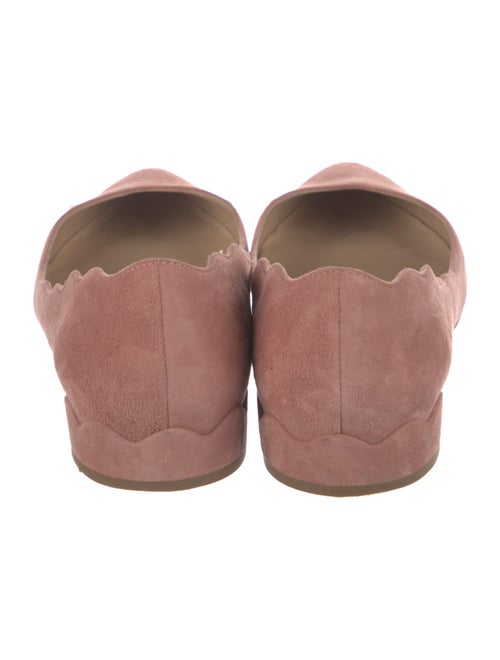 Chloé Suede Cutout Accent Flats