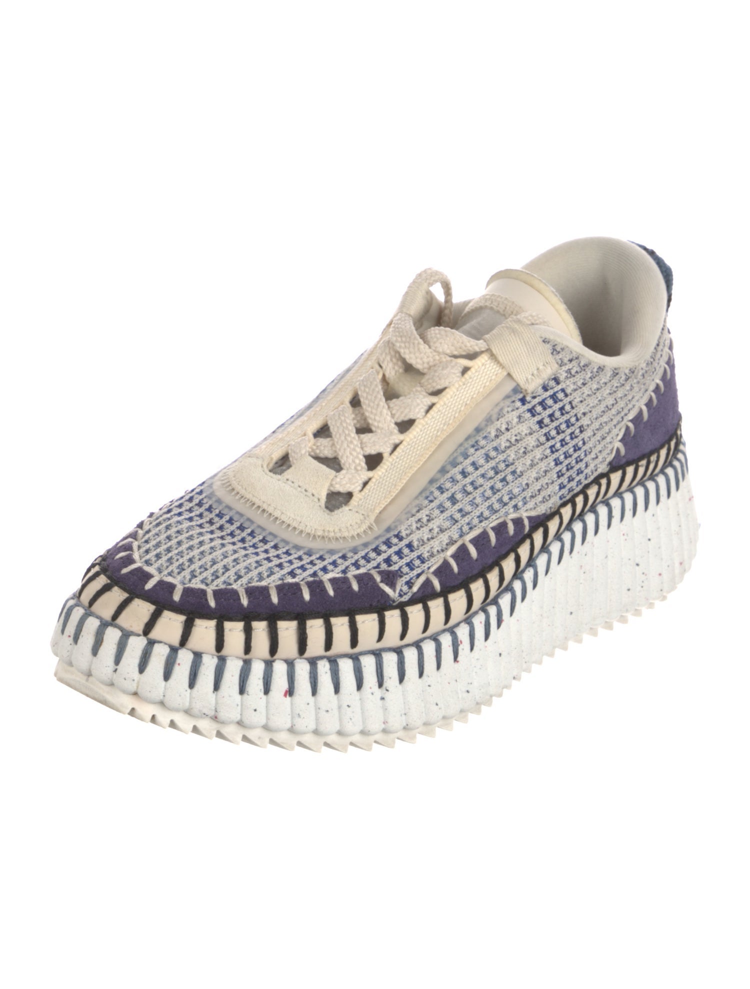 Chloé Colorblock Pattern Sneakers