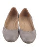 Chloé Leather Scalloped Accent Ballet Flats