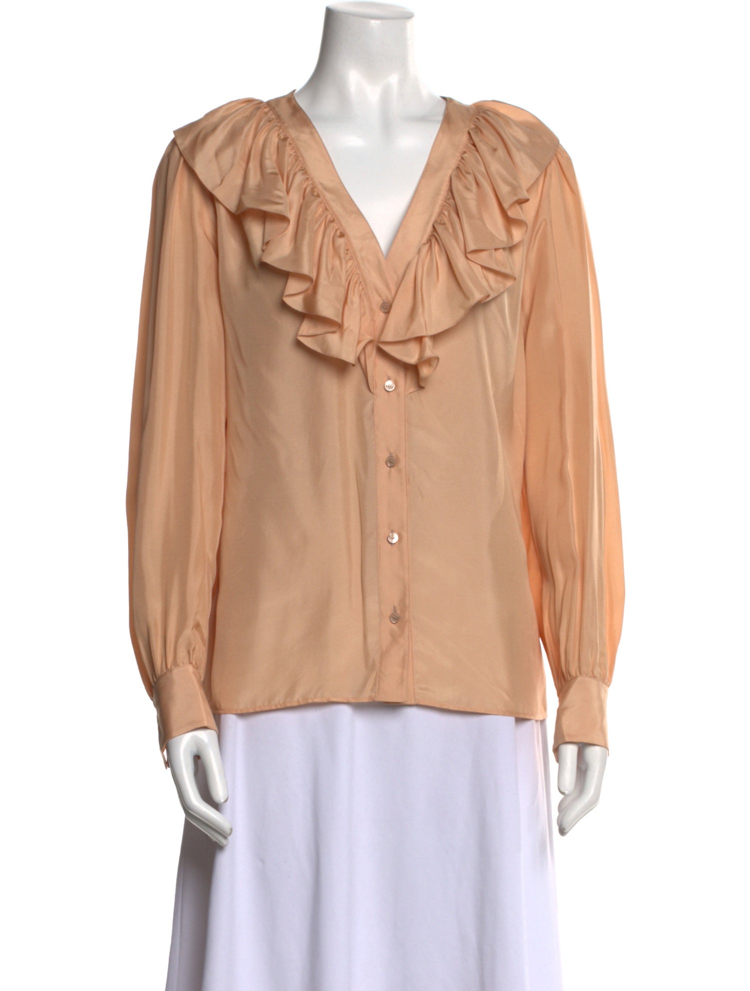 Chloé Silk V-Neck Blouse w/ Tags