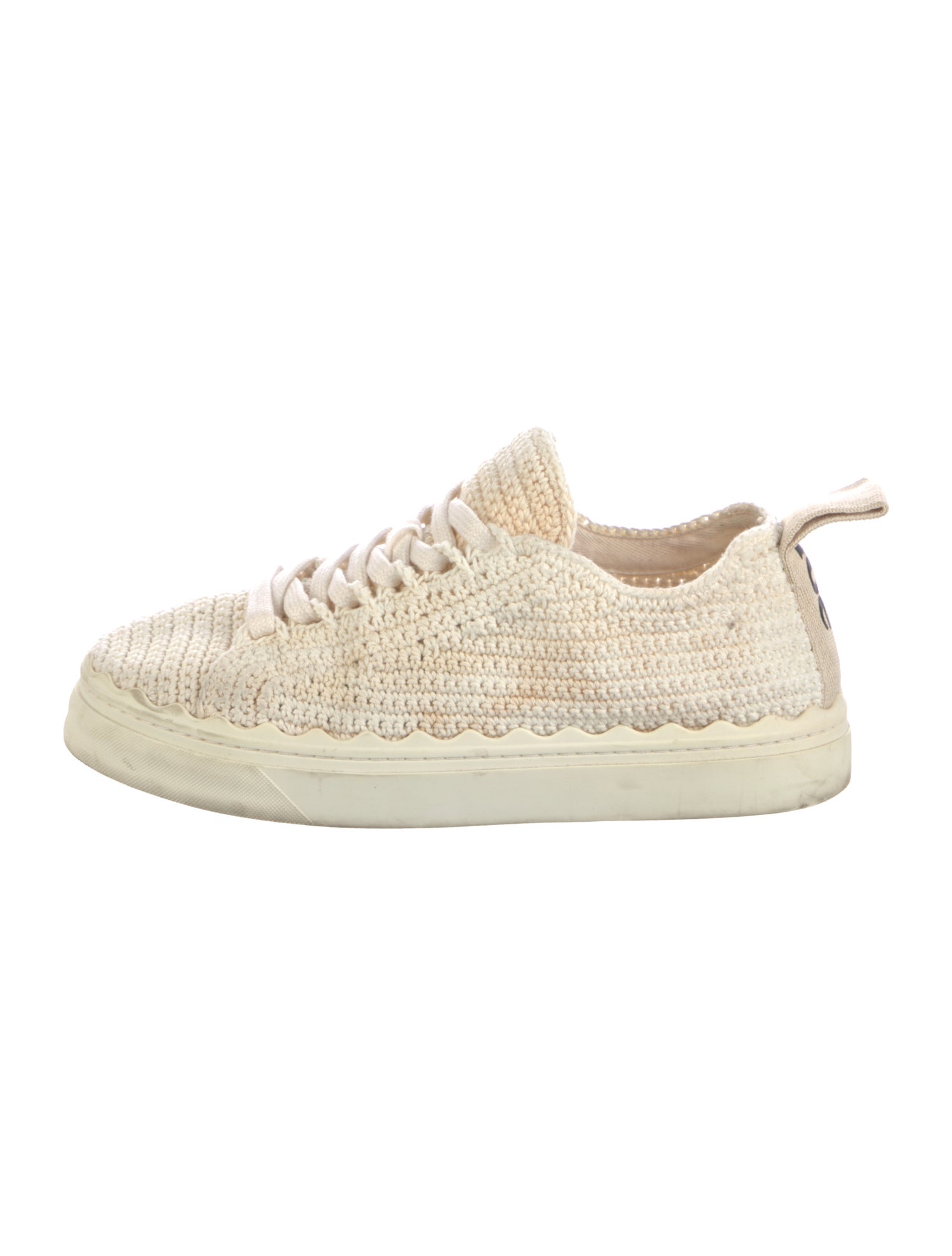 Chloé Scalloped Accent Sneakers