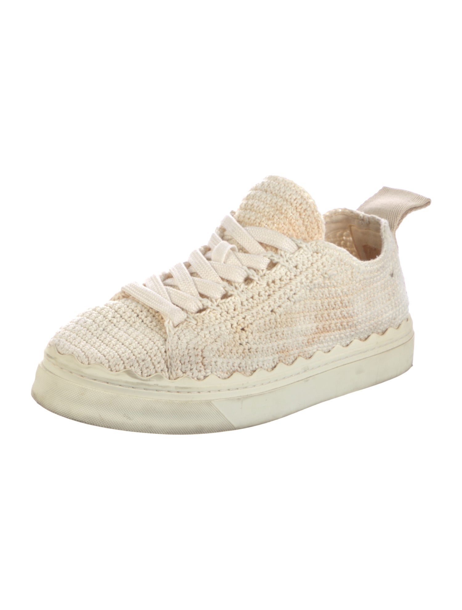 Chloé Scalloped Accent Sneakers