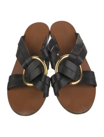 Chloé Leather Slides