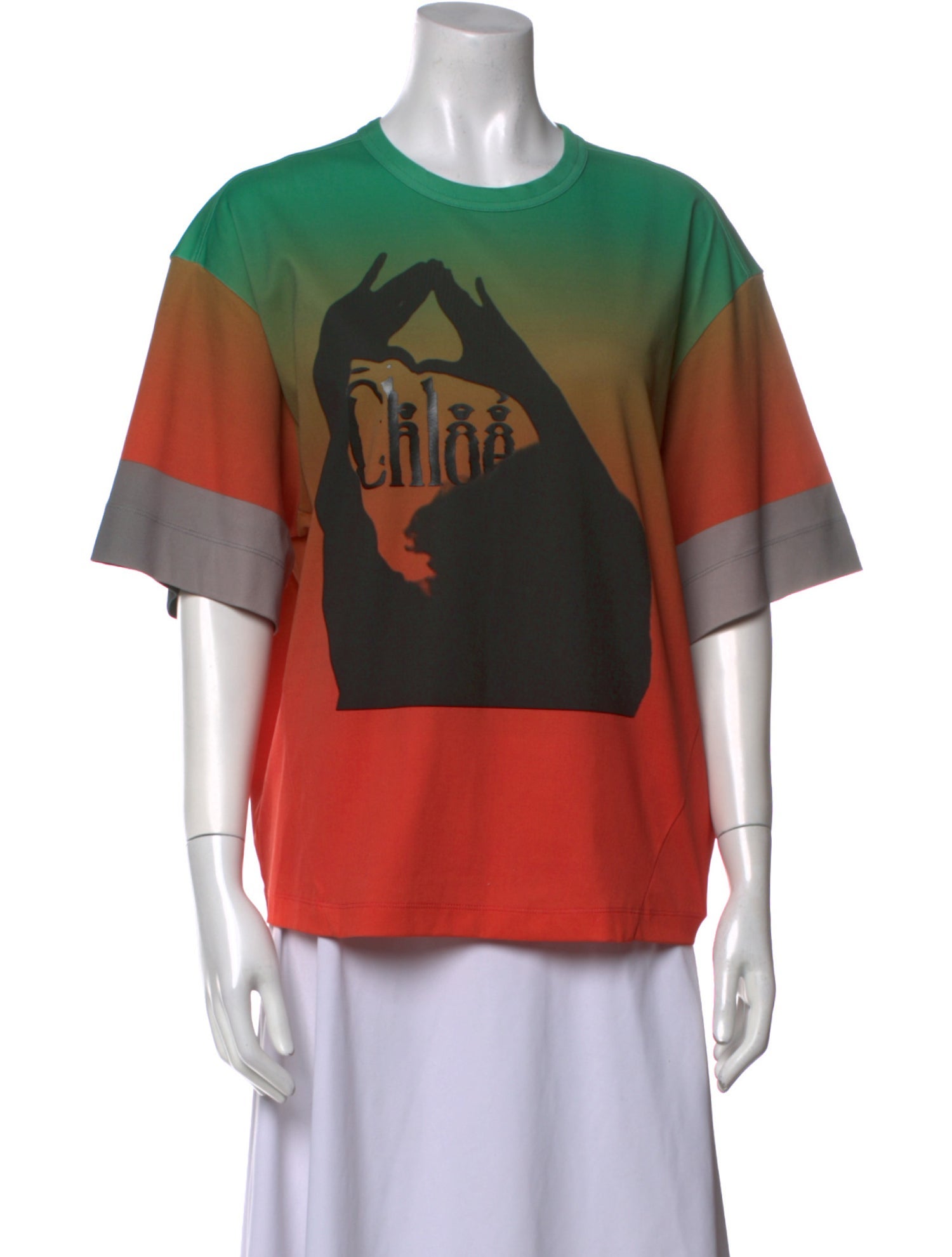 Chloé Graphic Print Crew Neck T-Shirt w/ Tags