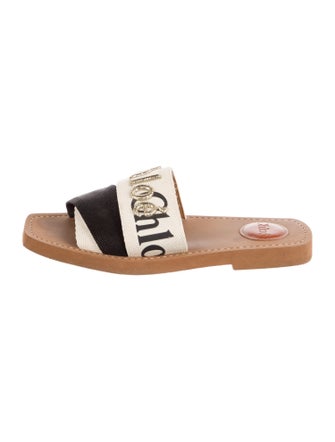 Chloé Canvas Graphic Print Slides