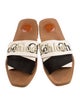 Chloé Canvas Graphic Print Slides