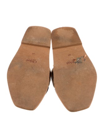 Chloé Canvas Graphic Print Slides