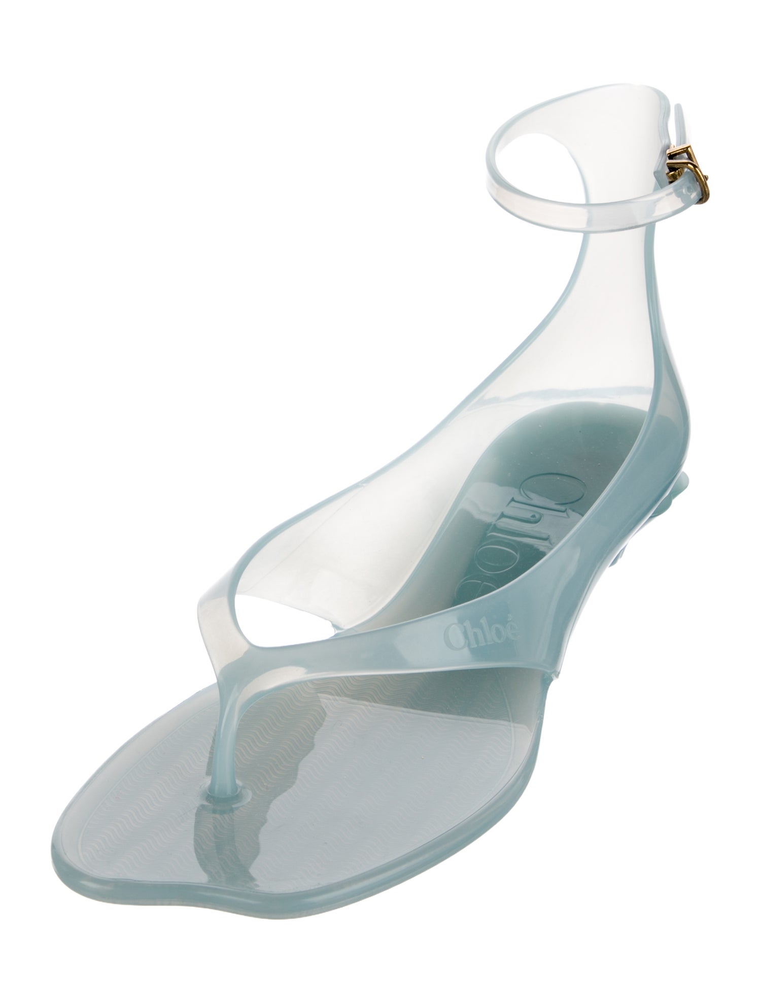 Chloé Rubber Slingback Sandals