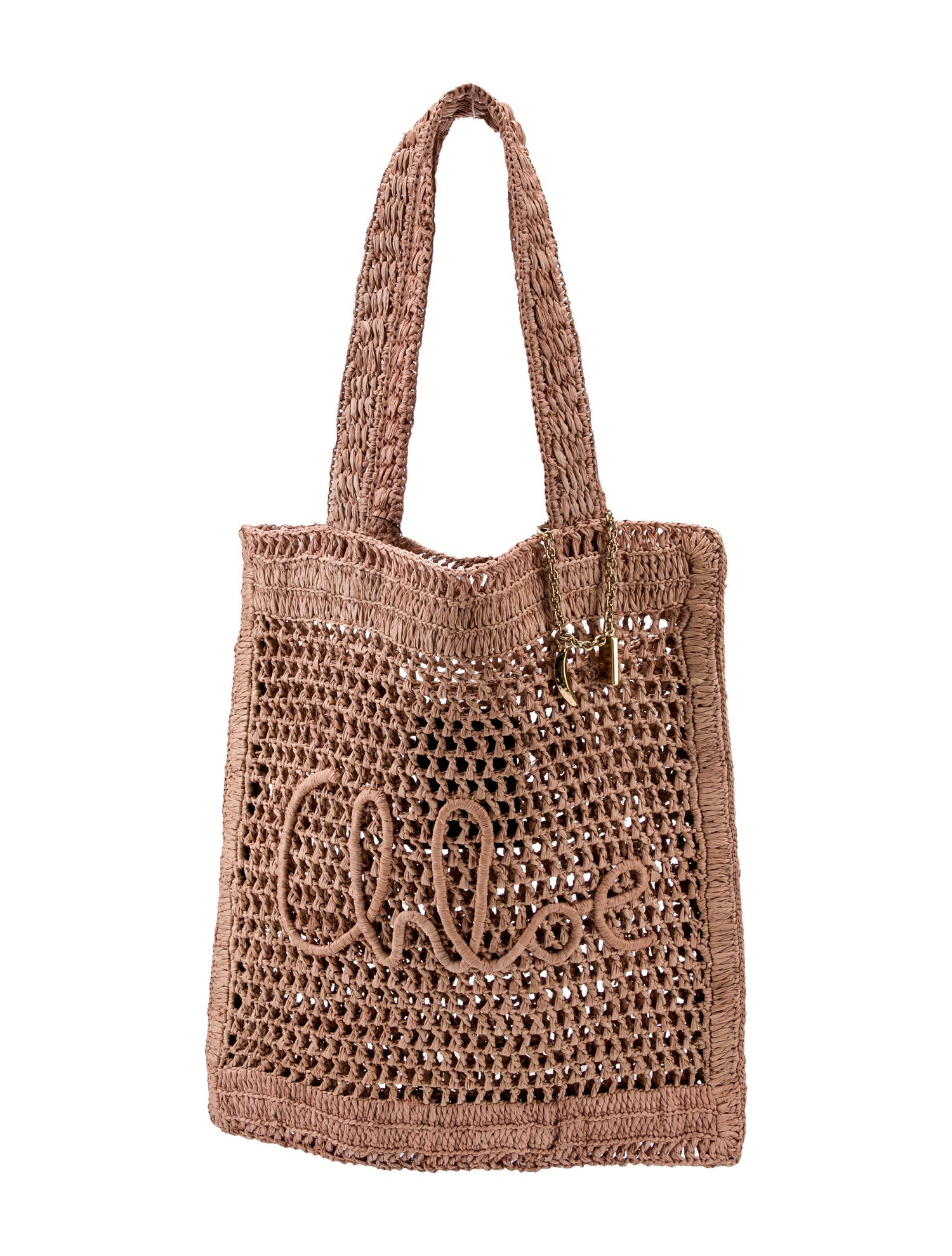 Chloé Raffia Bucket Bag Large