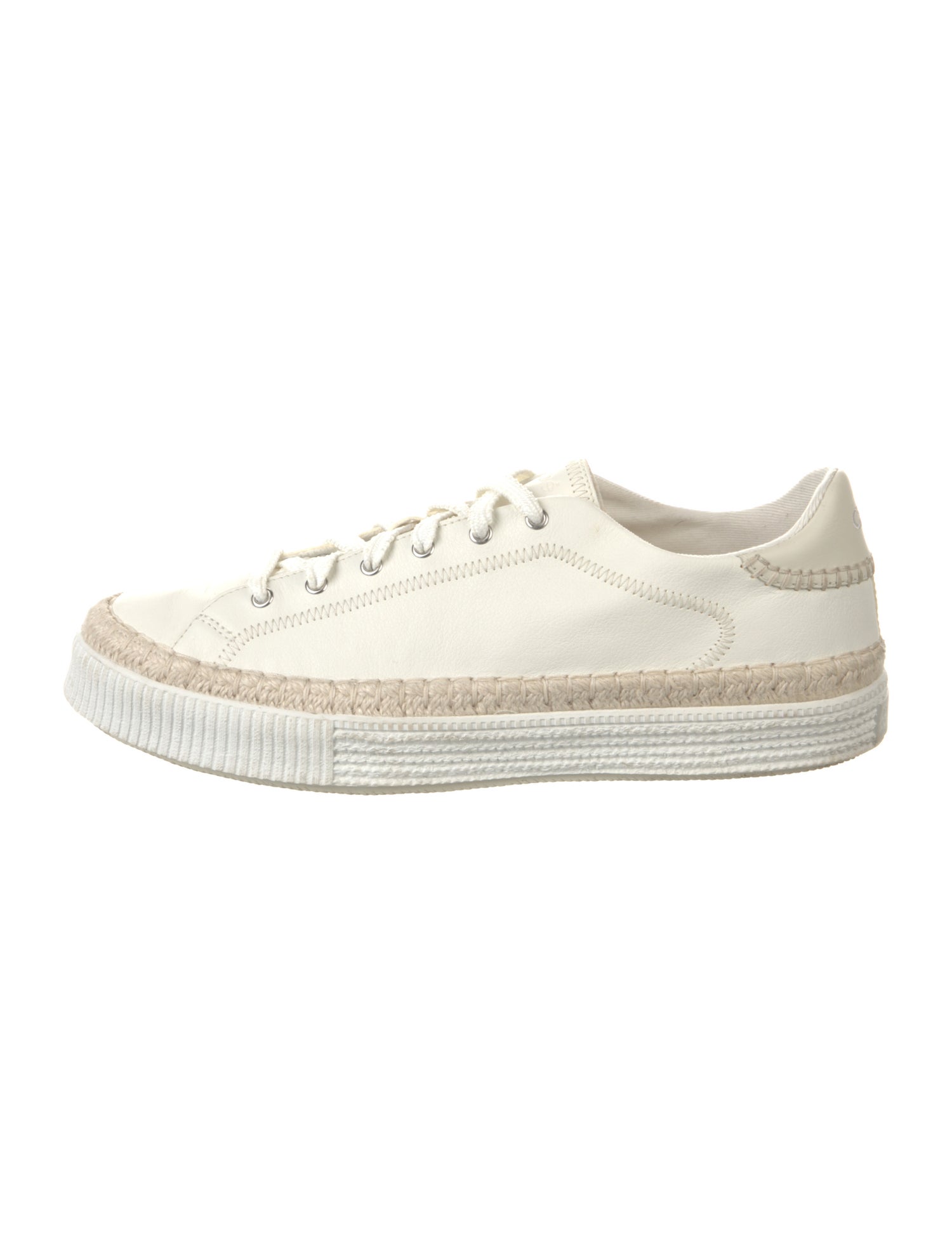 Chloé Leather Espadrille Sneakers