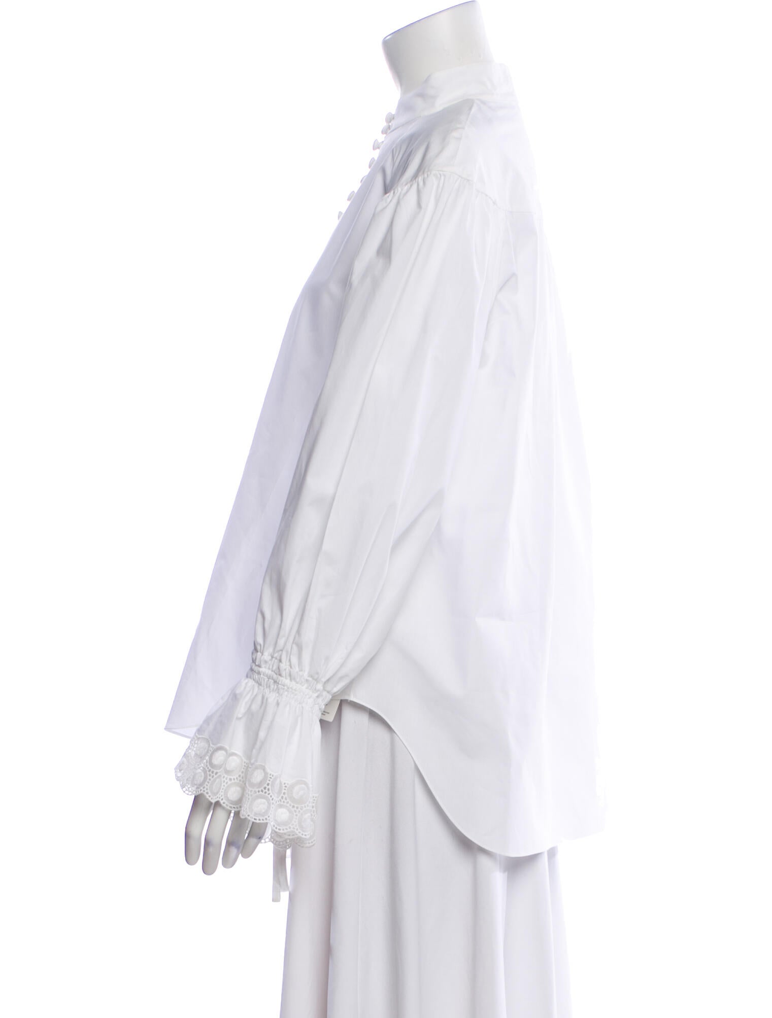 Chloé Mock Neck Long Sleeve Blouse