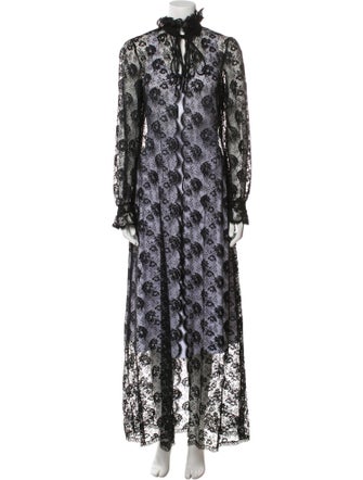Chloé Lace Pattern Robe