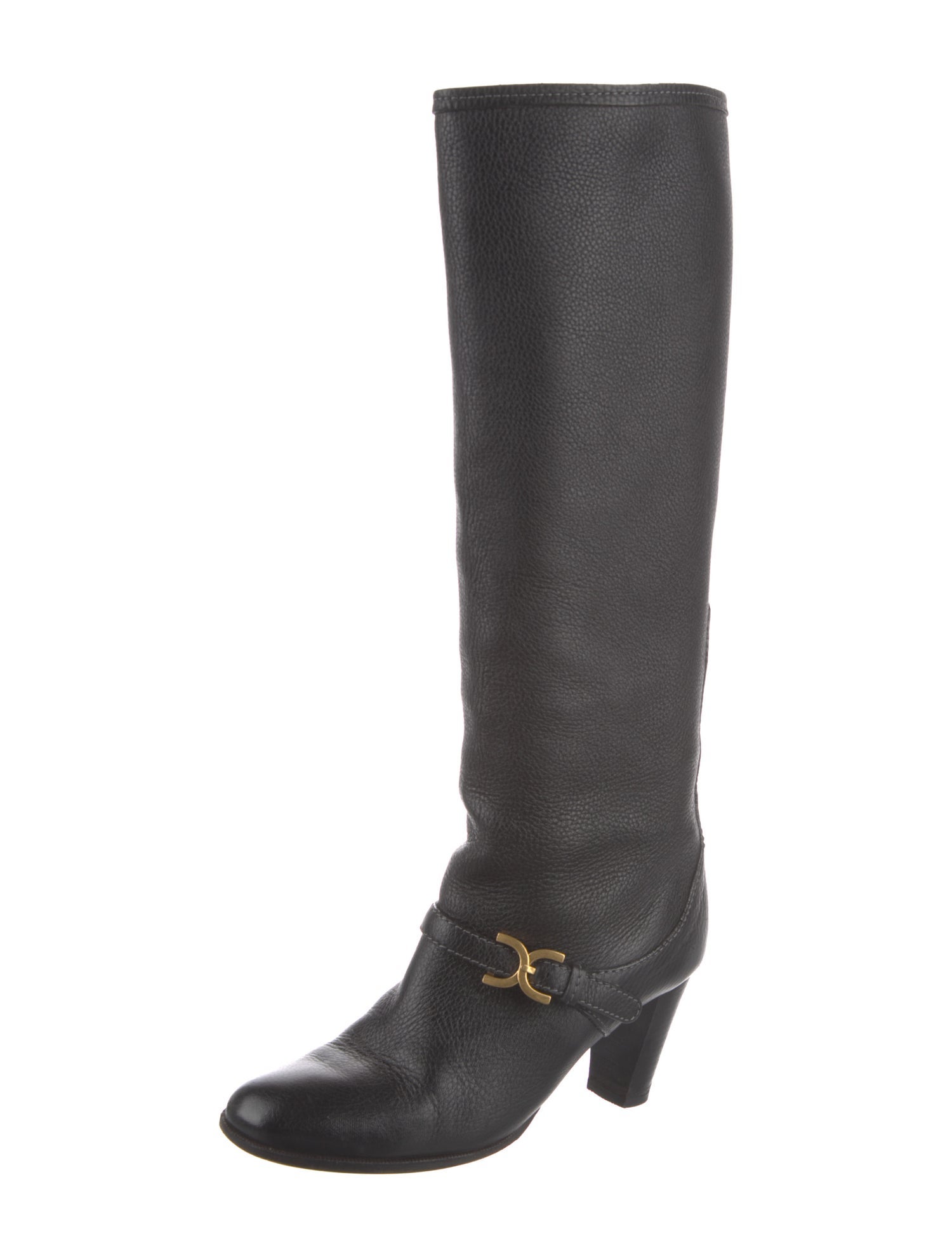 Chloé Leather Riding Boots