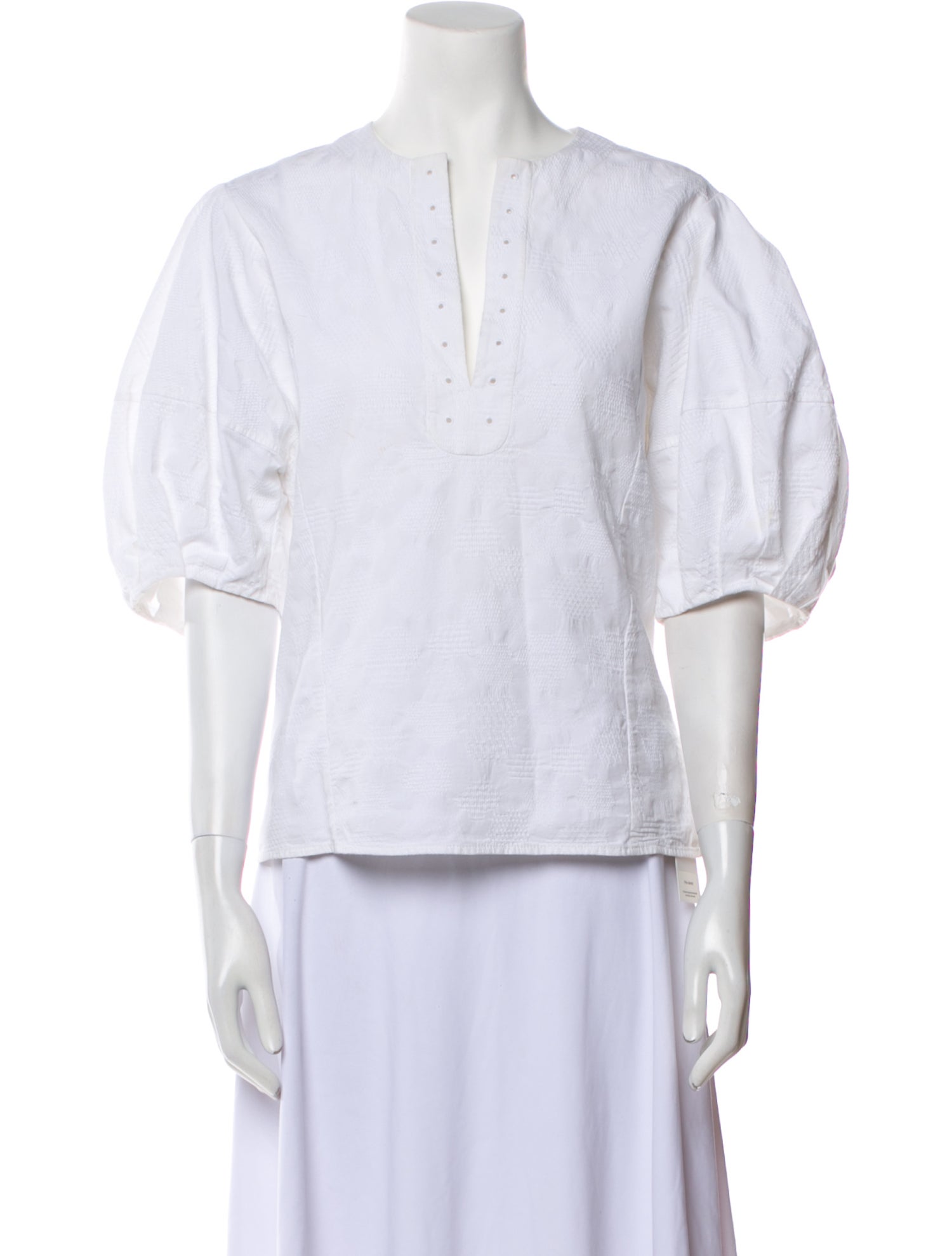 Chloé V-Neck Short Sleeve Top