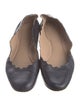 Chloé Leather Scalloped Accent Ballet Flats