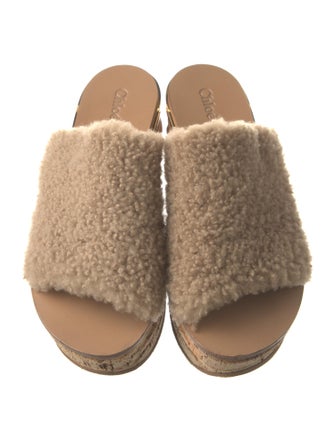 Chloé Shearling Espadrilles