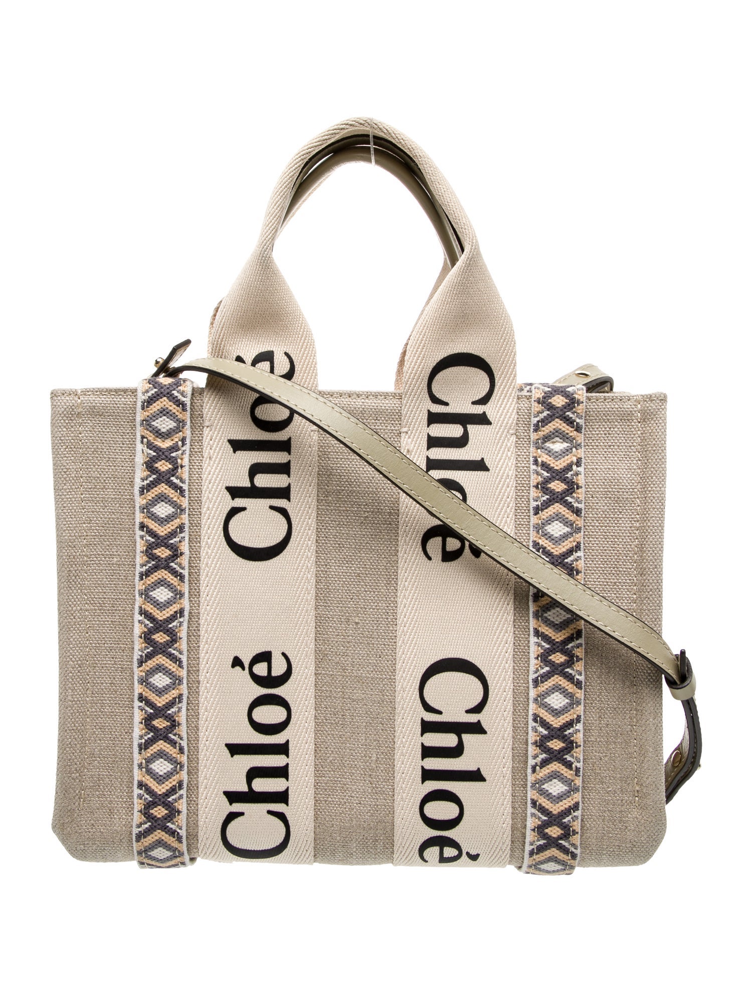 Chloé Canvas Woody Small