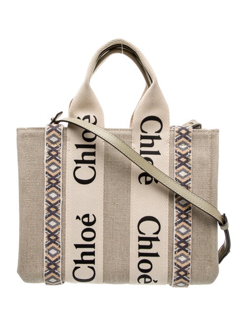 Chloé Canvas Woody Small