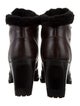 Chloé Leather Lace-Up Boots