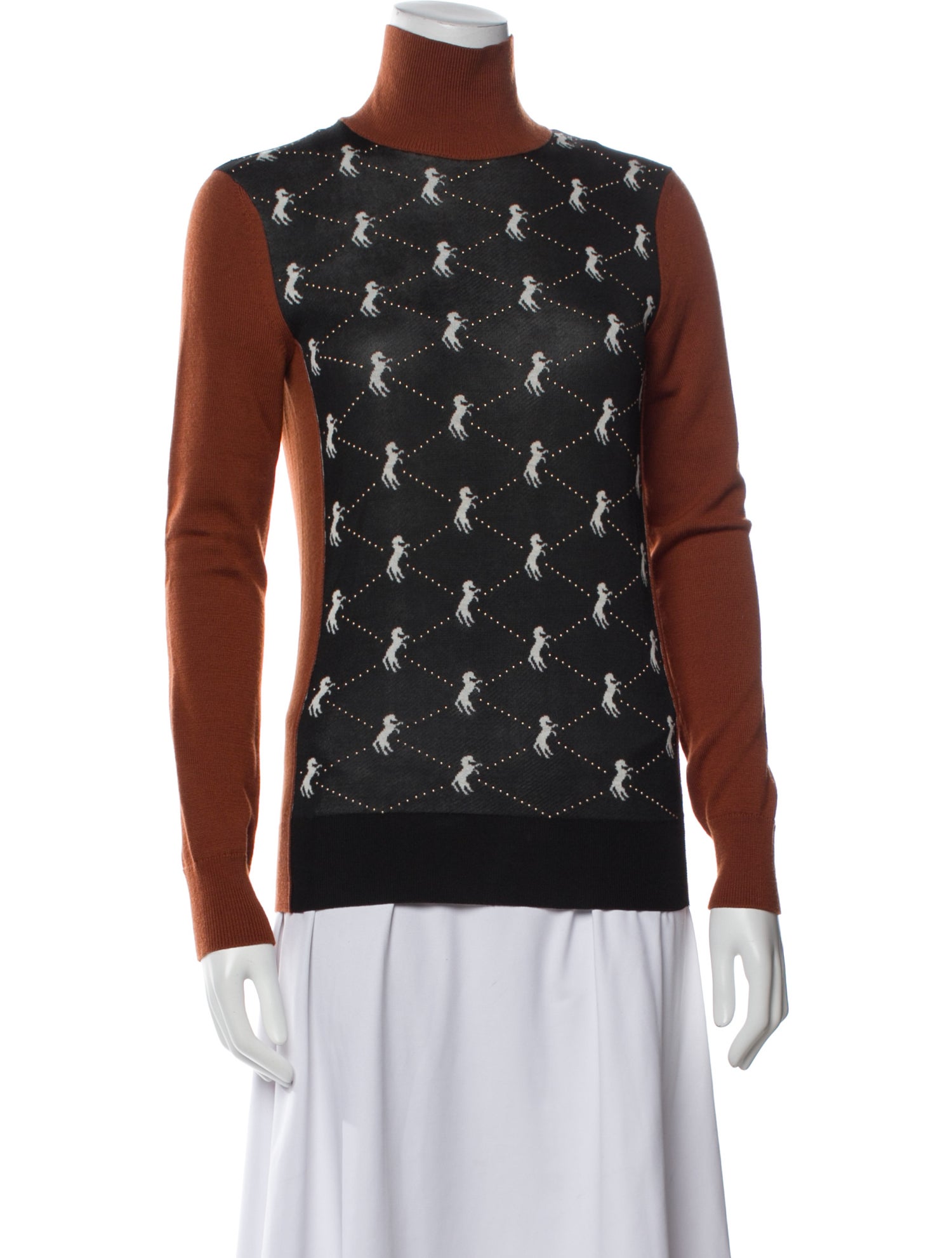 Chloé Printed Turtleneck Sweater