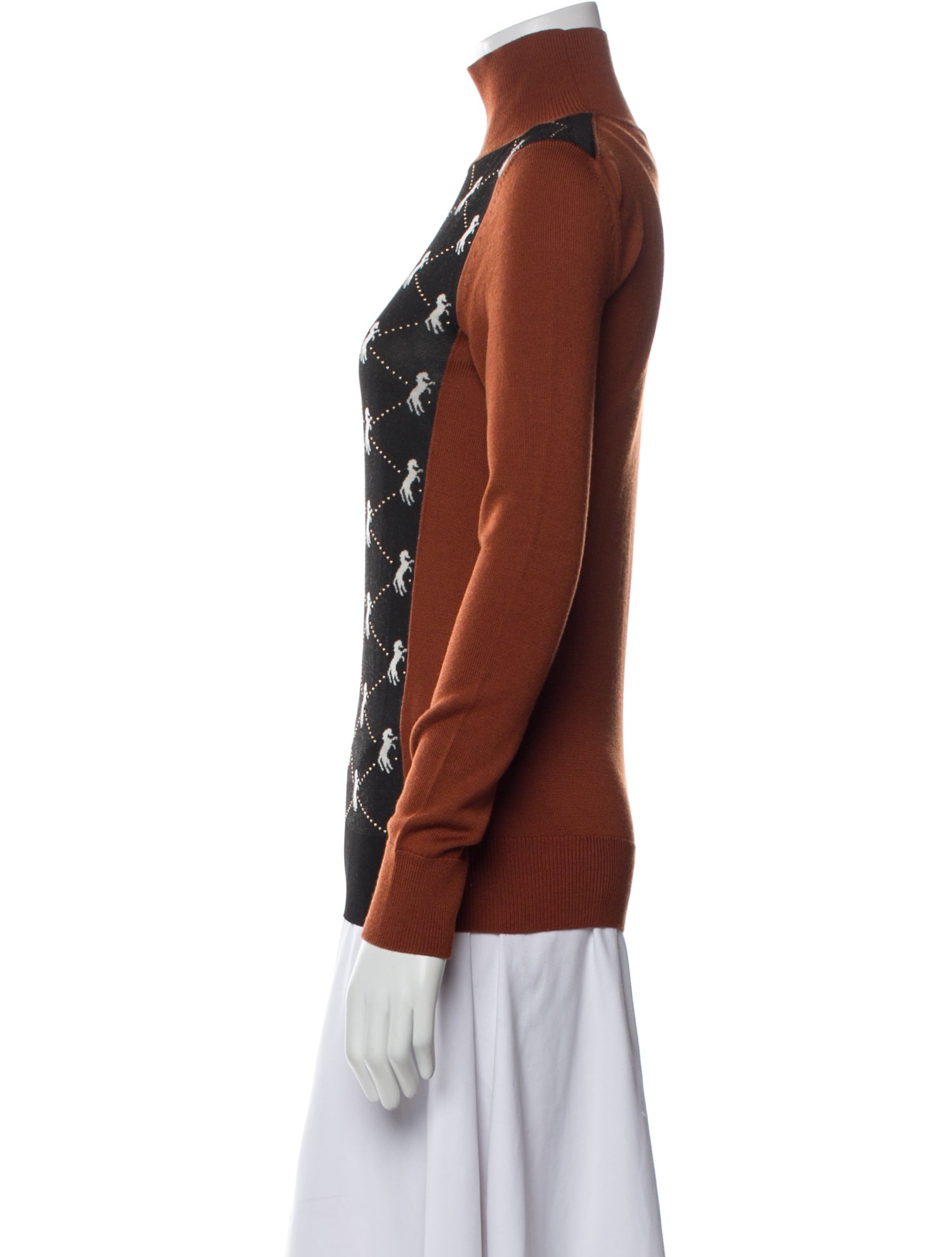 Chloé Printed Turtleneck Sweater