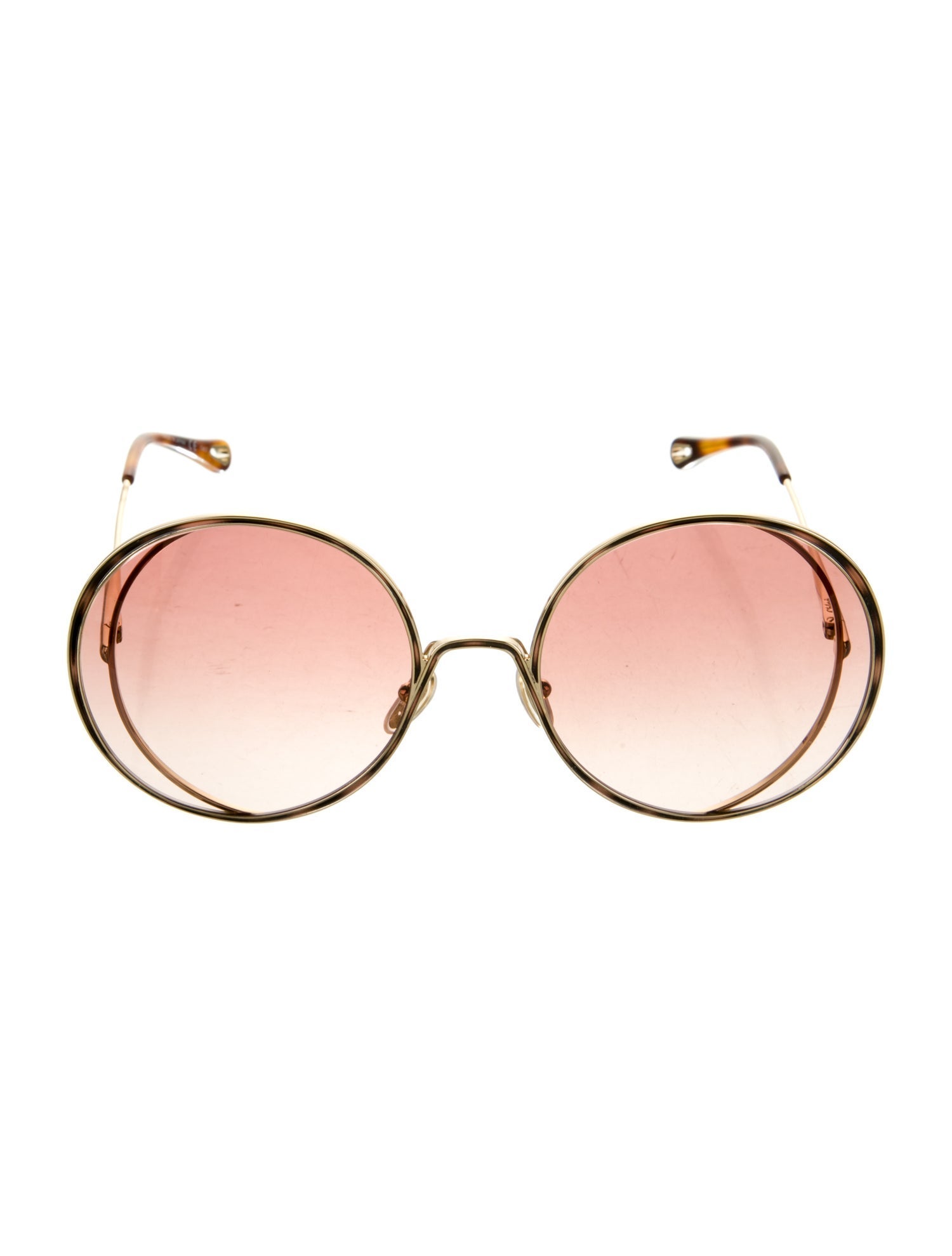 Chloé Round Gradient Sunglasses