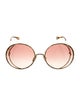 Chloé Round Gradient Sunglasses