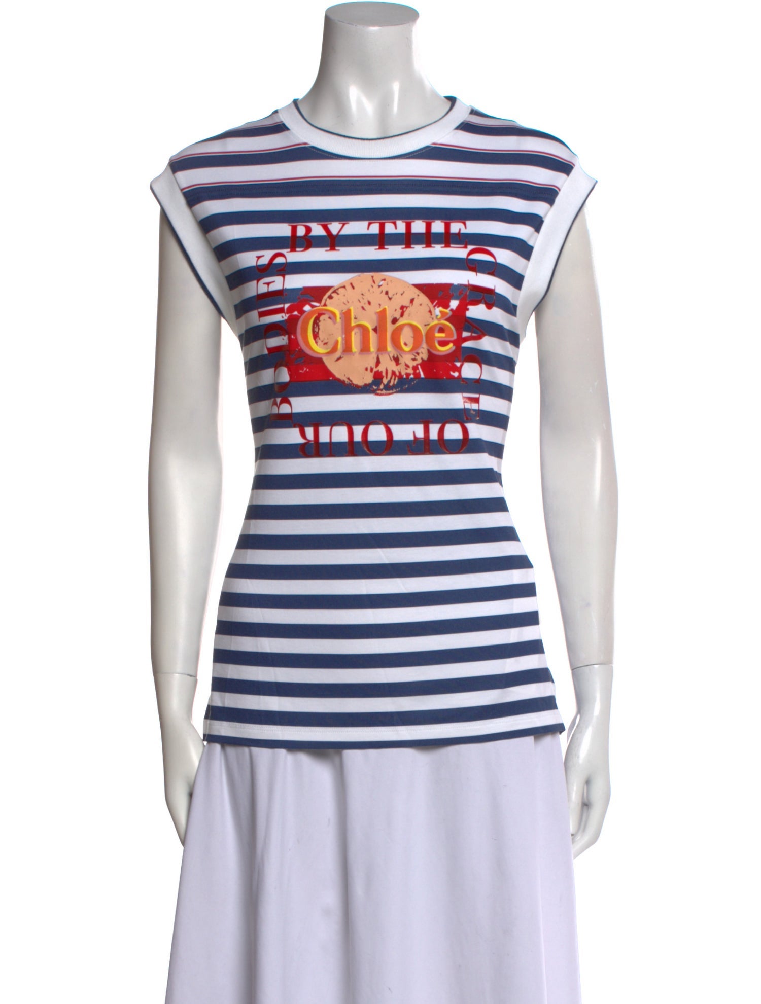 Chloé Striped Crew Neck T-Shirt