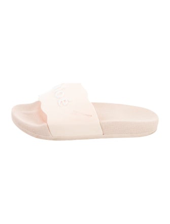 Chloé Rubber Scalloped Accent Slides