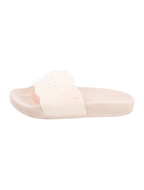 Chloé Rubber Scalloped Accent Slides