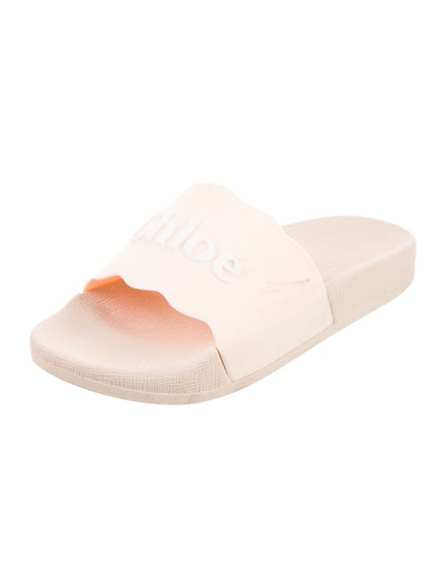 Chloé Rubber Scalloped Accent Slides