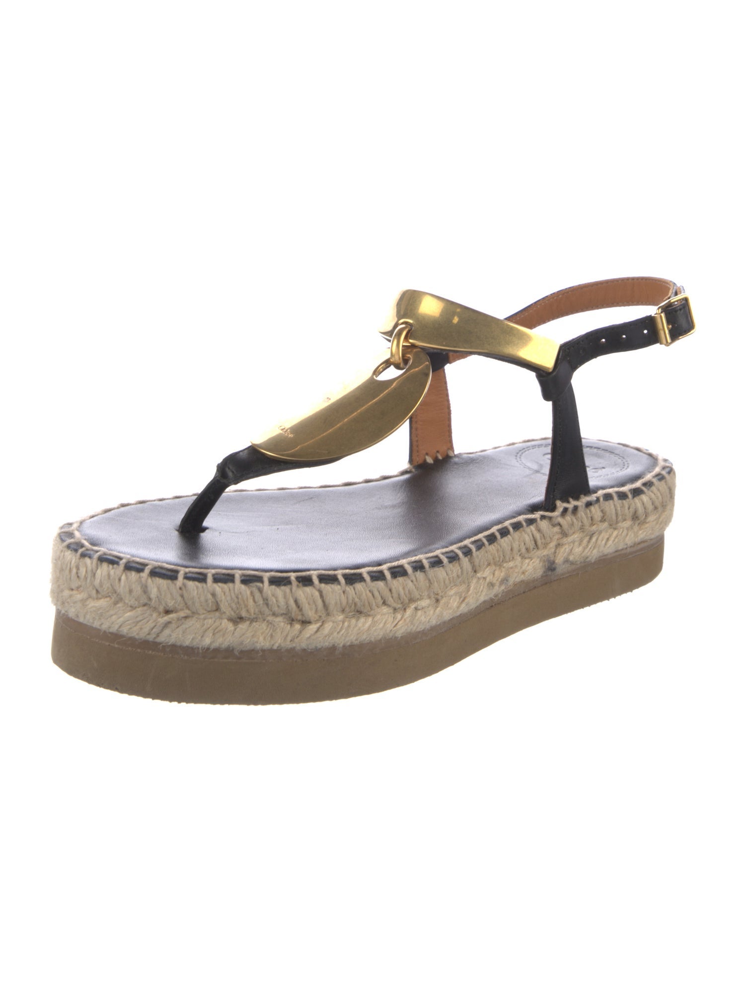 Chloé Leather Espadrilles
