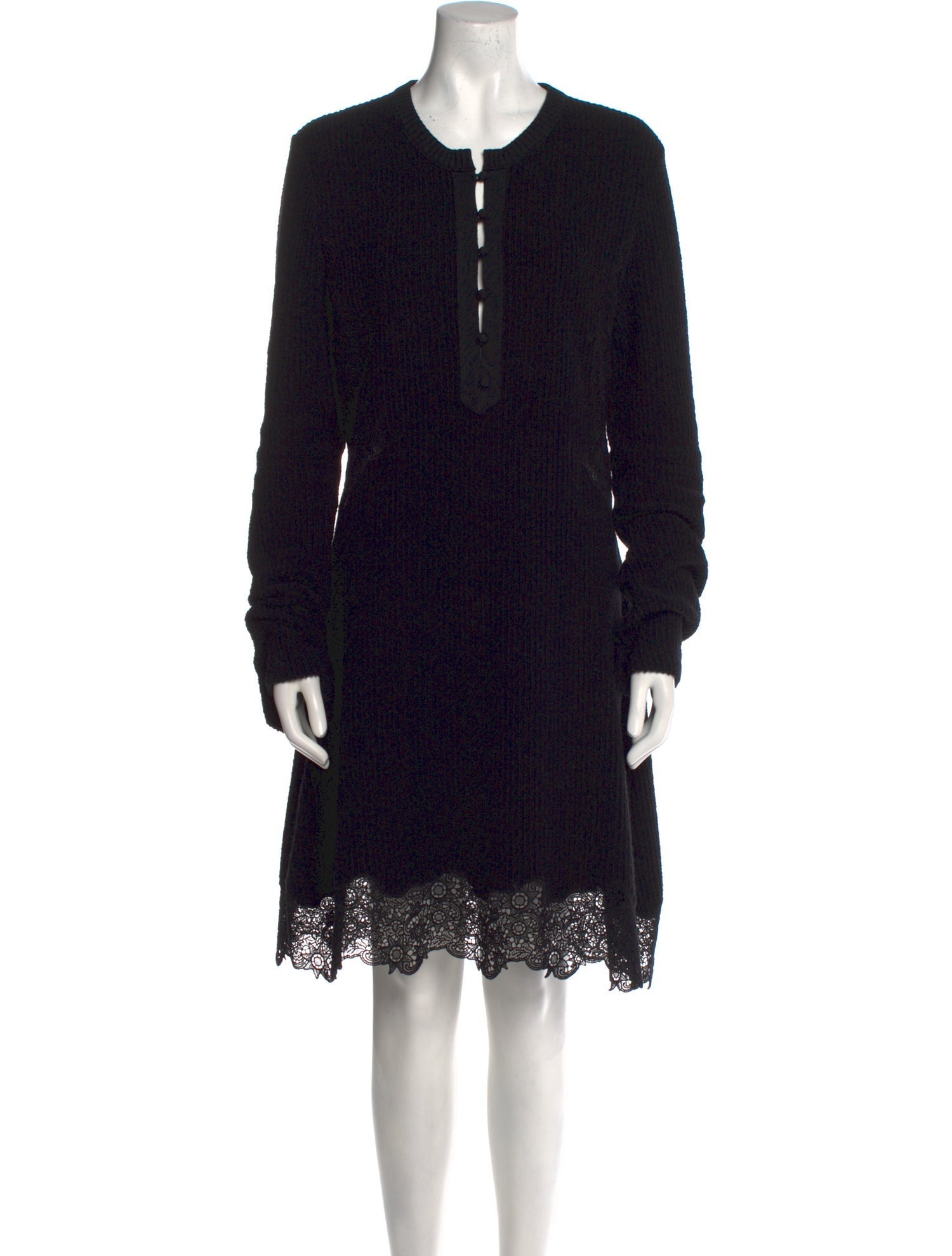 Chloé Virgin Wool Knee-Length Dress