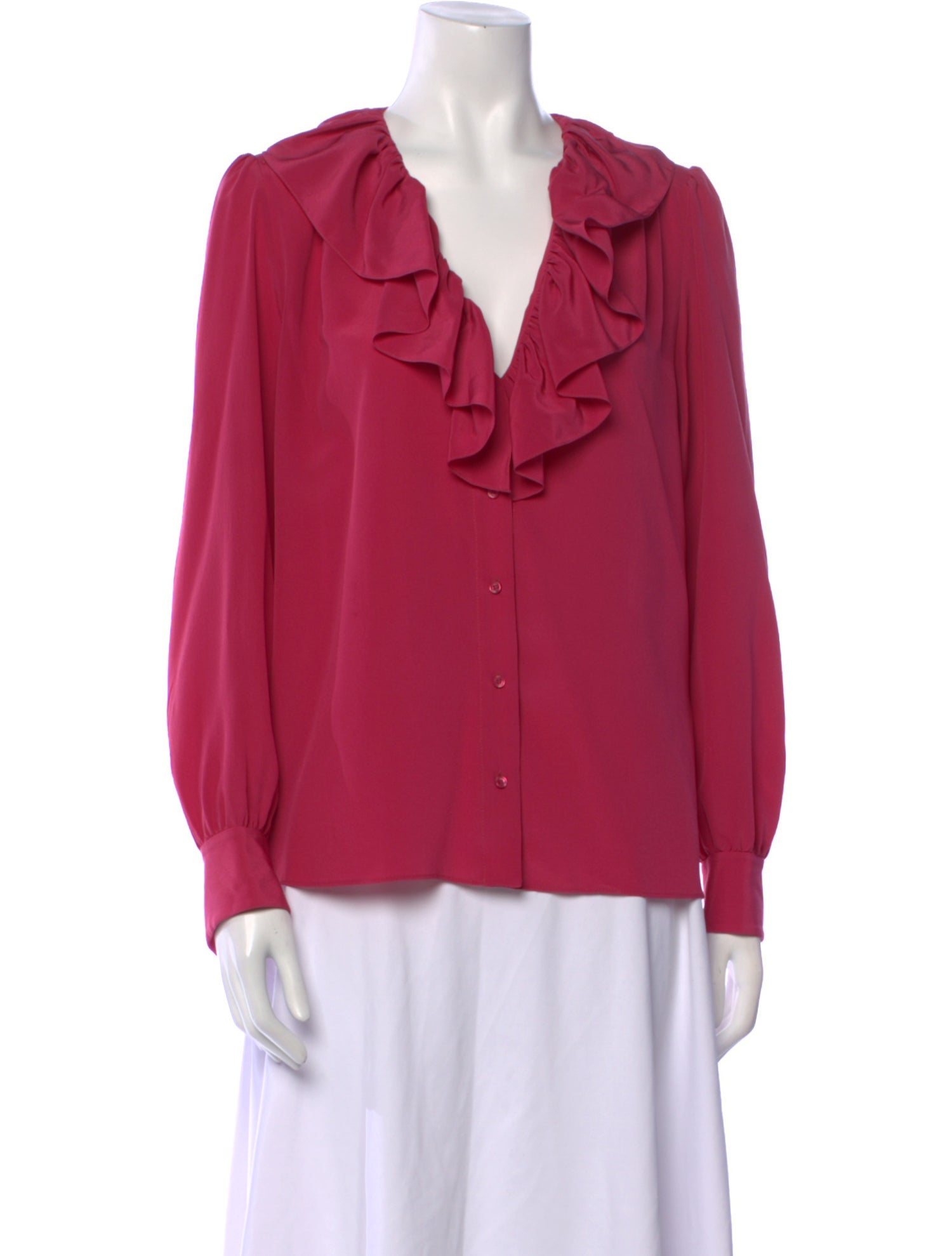 Chloé Silk Cowl Neck Blouse